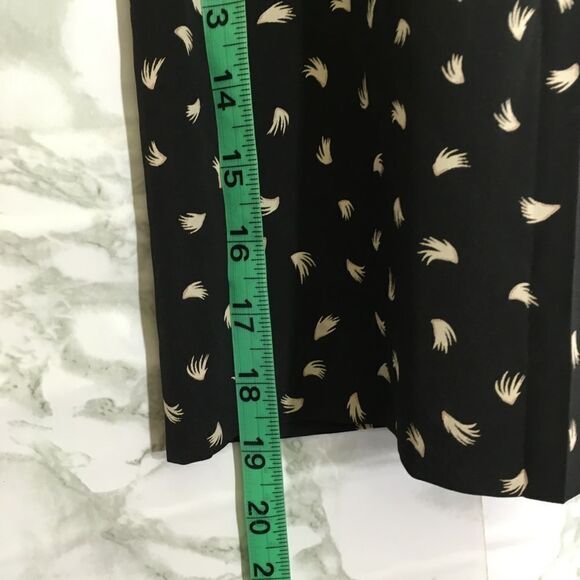 ANN TAYLOR LOFT BLACK WHITE MINI SKIRT 6 - Picture 9 of 12